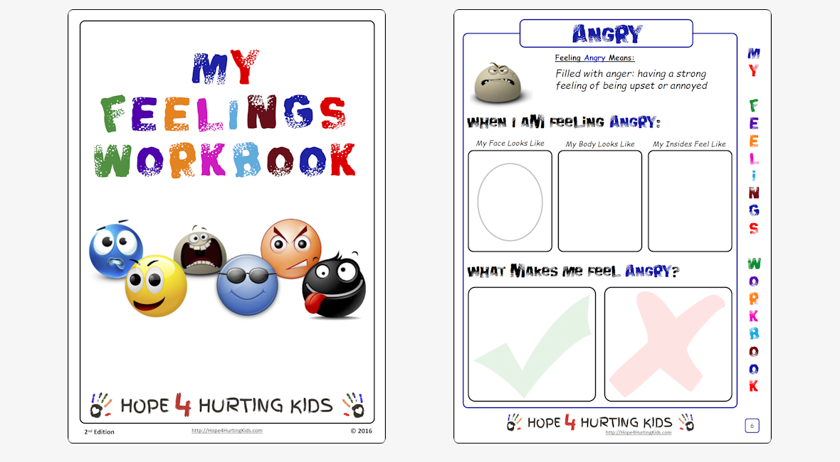 My Feelings Workbook - Hope 4 Hurting Kids