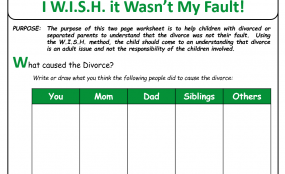 Parents' Divorce My Fault