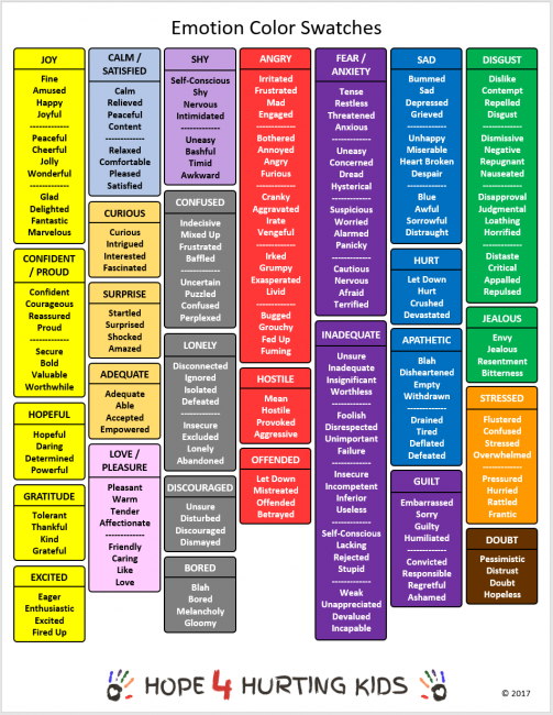 Emotion Color Swatches